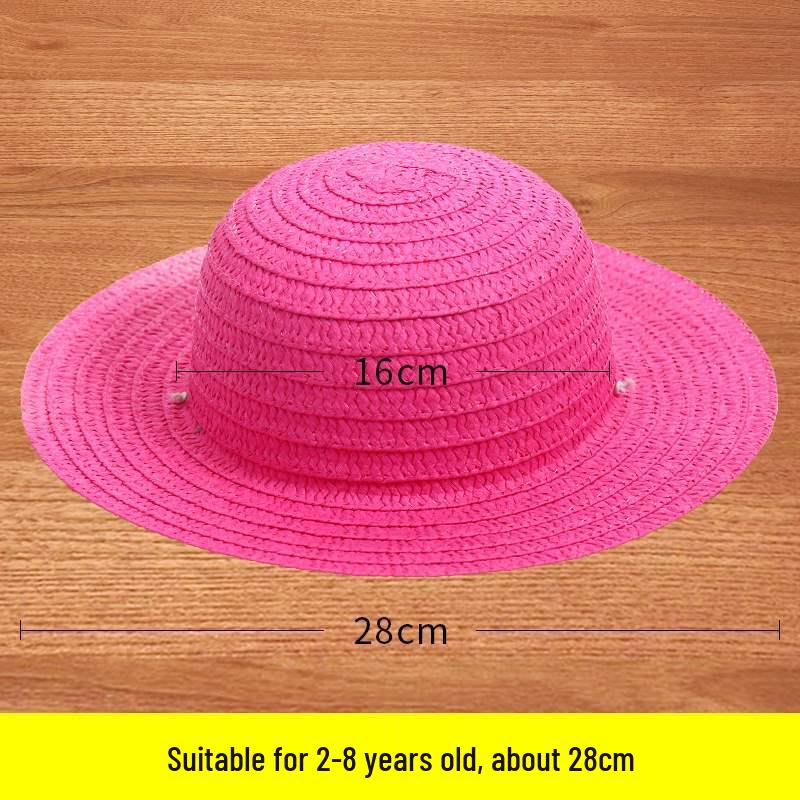 Child's DIY Painted Straw Hat Kit - Creative Art & Coloring for Kindergarten