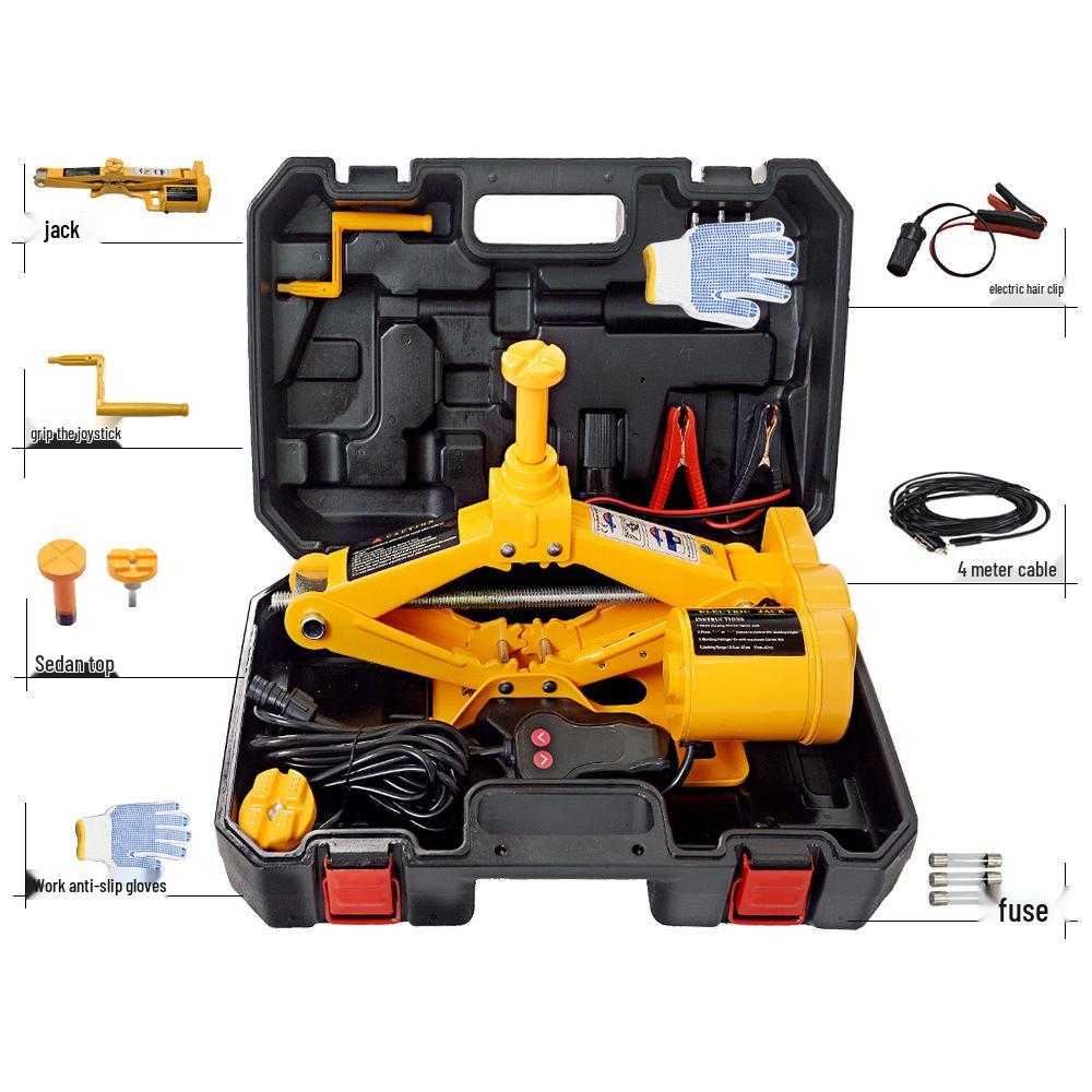 2T/3T Portable Electric Car Jack: Wireless Remote, Multifunctional Vertical Lift for Tire Change