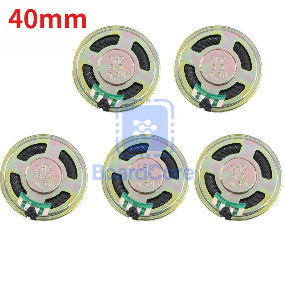 5PCS 8R 0.5W Mini Ultra-thin Horn Speaker Diameter 20mm 23mm 28mm 29mm 32mm 36mm 40mm 50mm 57mm Loudspeaker 0.5W 8 Ohm Speaker