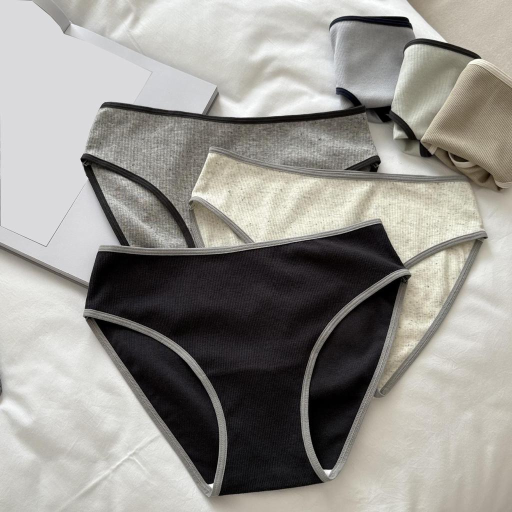 CINOON Women's Sexy Vintage Briefs Color Block Sports High-Cut Panties Skin Friendly Breathable Body-Hugging Triangle Underwear