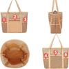 Große Maschen-Strandtasche Damen Sommer Umhängetasche Leichte Reise-Einkaufstasche mit mehreren Taschen