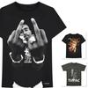 Tupac Hip Hop T-shirt - 2pac Middle Finger, Praying, Against the World -Official