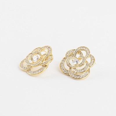 Women's Flower Cubic Daily Earrings