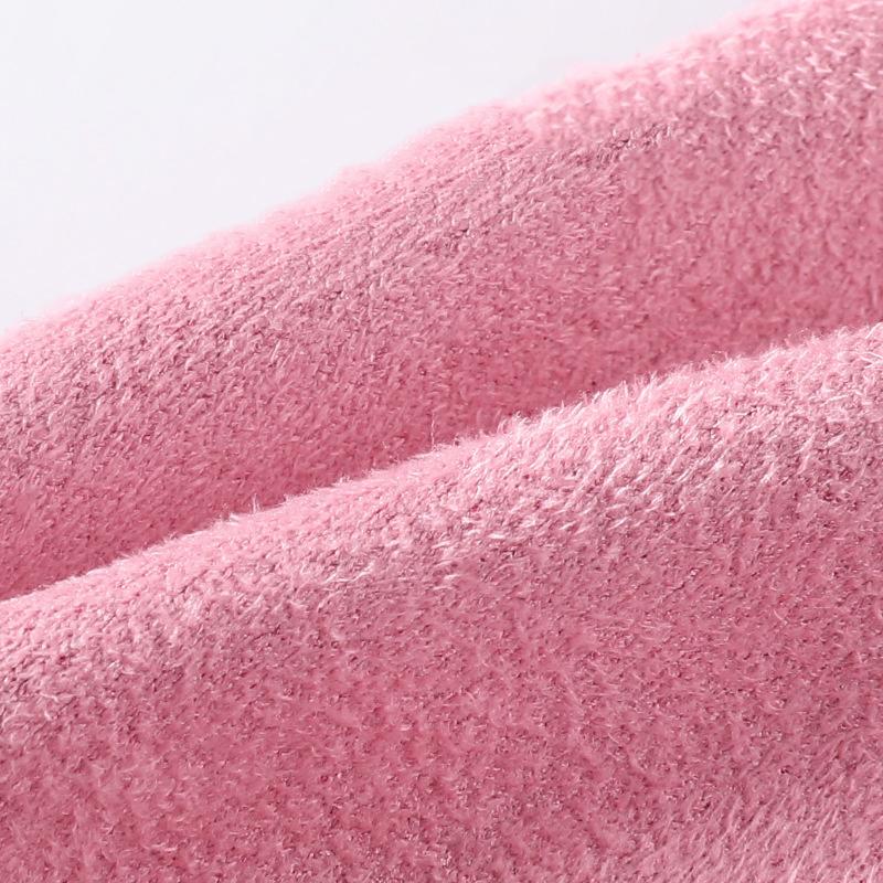 New Women Winter Keep Warm Touch Screen Suede Fabric Plus Velvet Inside Thicken Female Elegant Solid Simple Style Soft Gloves