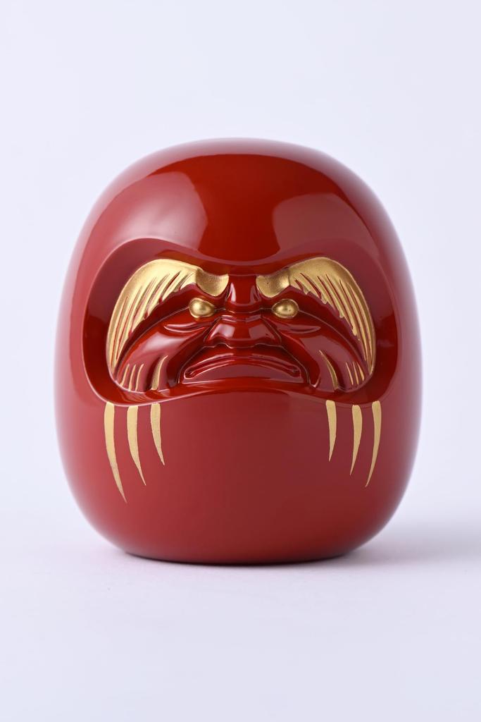 Gingado Red Daruma Figurine by Engaku Takaoka Copperware Daishi, (Daruma RE)