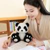 Cute Imitation Mink Panda Doll Dinosaur Bear Plush Toy Doll Cartoon Animal Pillow Children's Birthday Gift