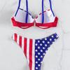 1011 neuer sexy Trägertop-Badeanzug Europäisches und Amerikanisches Bikini Sexy Push-up Bügel-Badeanzug