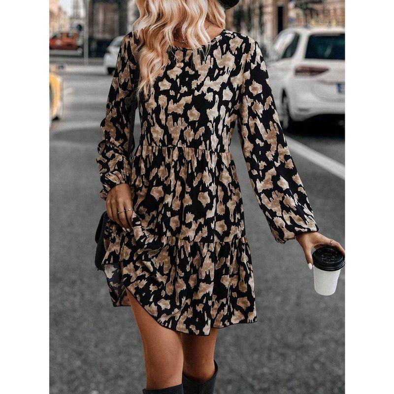 

2025 Fashion Clothes Women Dresses Casual Skirt Ladies Dress Leopard print S