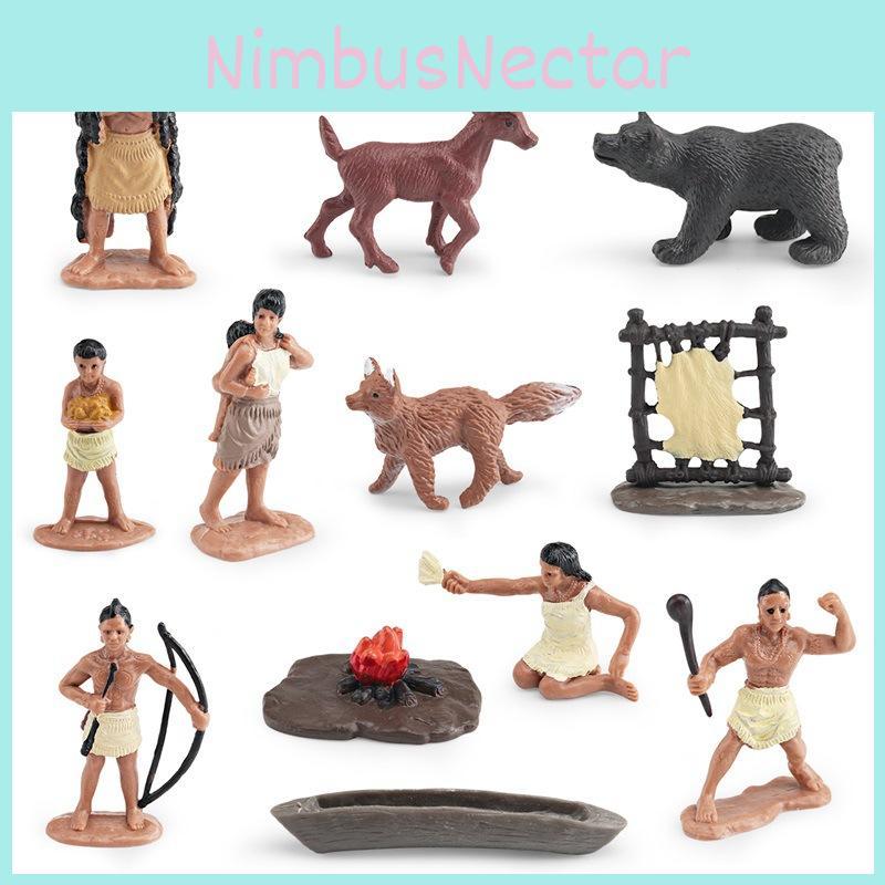 Indians Model American Plastic Toy For Kids Learning Display Gift Decoration