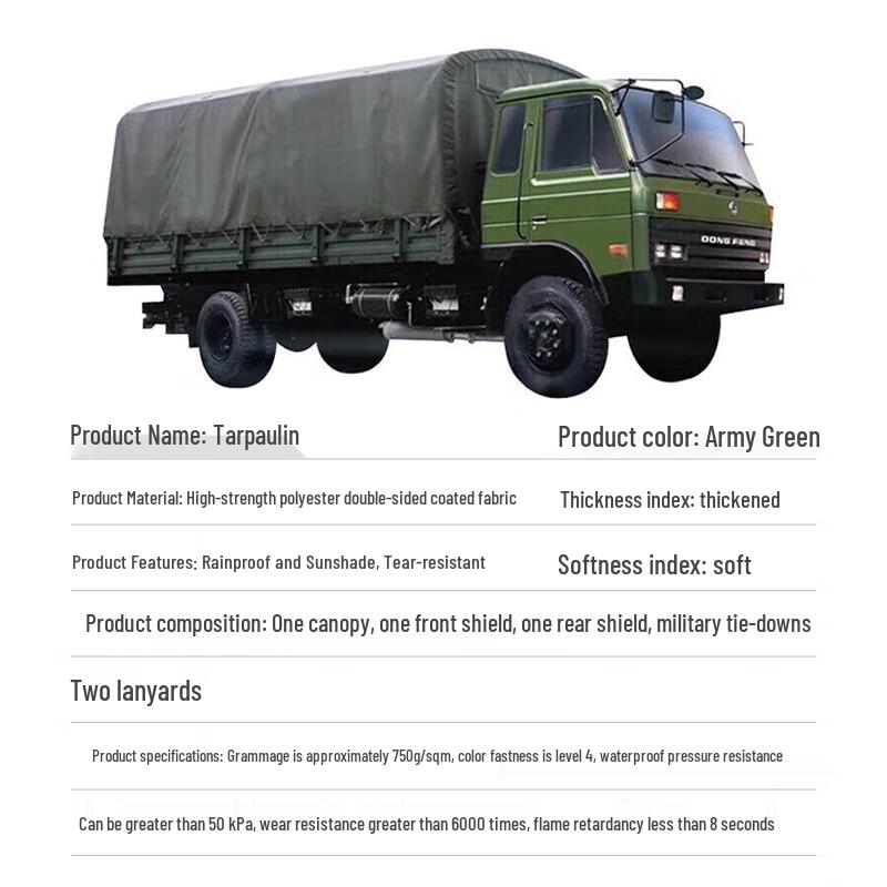Xilu Heavy-Duty Sun & Rain Proof Truck Tarpaulin