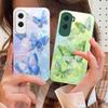 Gradient Colored Butterfly For Honor 200 90 8X 9X Pro Lite P50 P40 Nova 10 11i P60 Magic4 6 Mate 20 50 Tempered Glass Phone Case