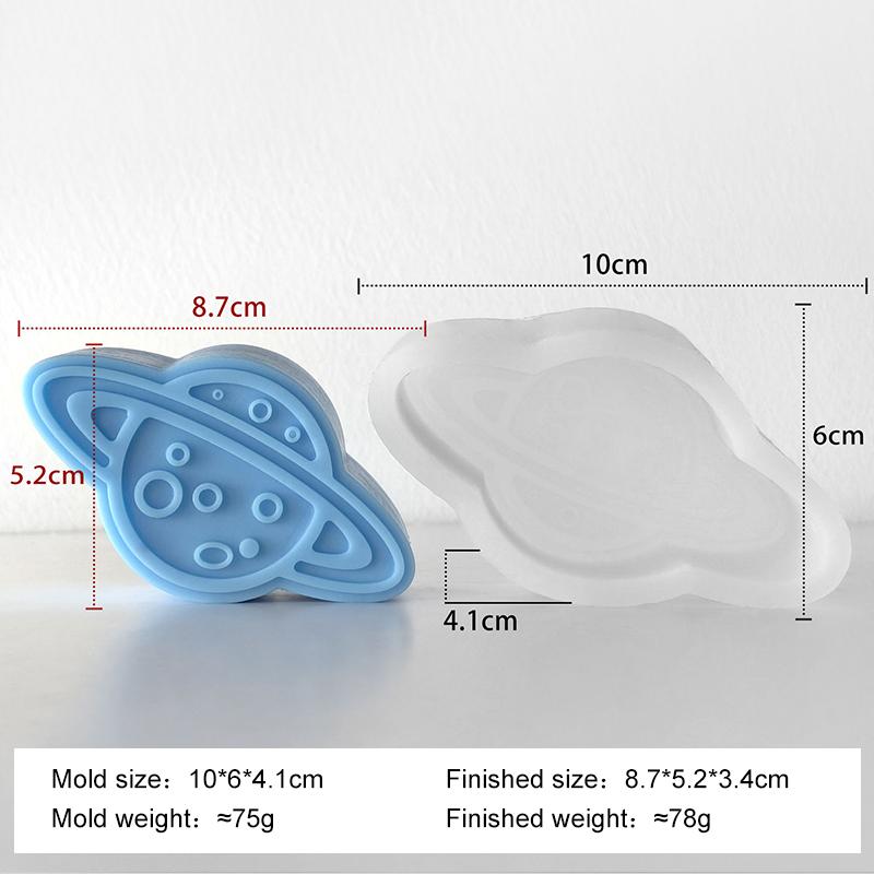 DIY Серия Космос Планета Ракета Силиконовая Форма Ручная Работа Ароматическая Свеча Гипсовая Форма Астронавт Метеор Форма Мыло Свеча Изготовление