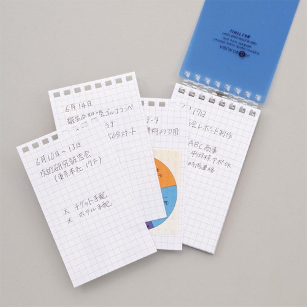 LIHIT LAB Twist Notebook, A7, 8-Hole, Orange, Pack of 10, N1661-4_10