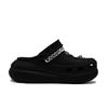 Crocs Crush Clog EVA Cool Style Dark Colour Classic Campus Style Fashionable and Versatile Hole Shoes Unisex Style Black