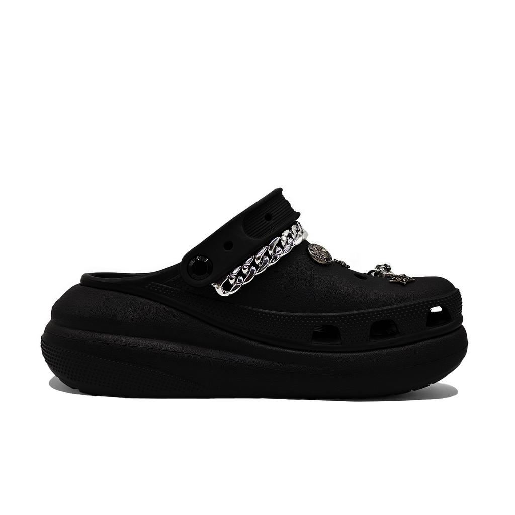 Crocs Crush Clog EVA Cool Style Dark Colour Classic Campus Style Fashionable and Versatile Hole Shoes Unisex Style Black