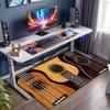 1Pc Musical Elements Printed Circular Carpet, Home Door Mat, Outdoor Travel Protection Carpet A8