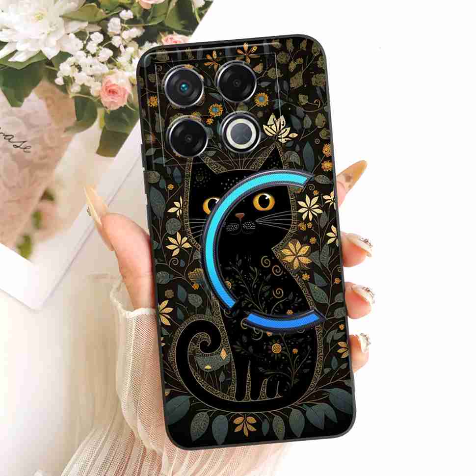 For Infinix GT 20 GT20 Pro Case Lucky Cute Cat Rabbit Cartoon Pattern Back Cover For Infinix GT 20Pro X6871 Phone Shell Coque