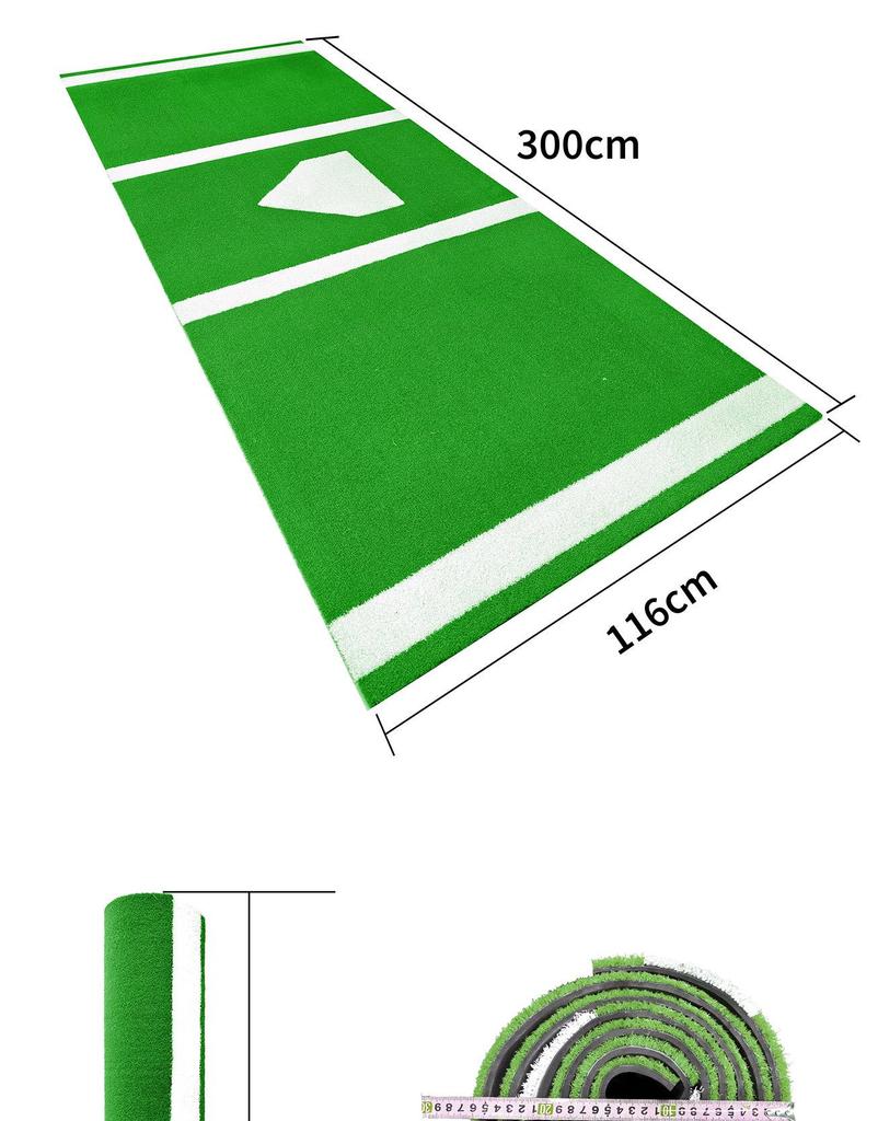 SEEKFUNS Portable Baseball & Softball Pitching/Batting Practice Mat for Outdoor Sports
