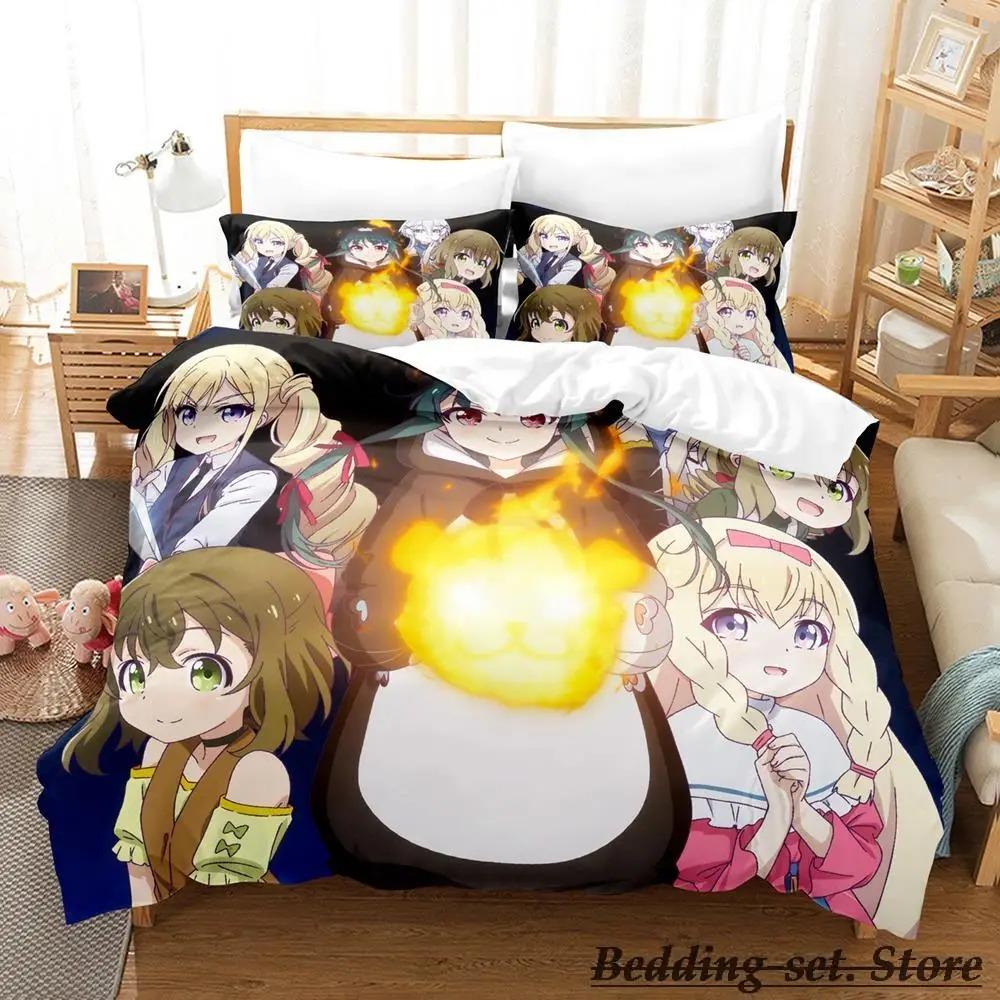 Comfortable Anime Print Bedding Set With Duvet Cover And Pillowcases Single Twin Full Queen King Sizes For Adults And Kids