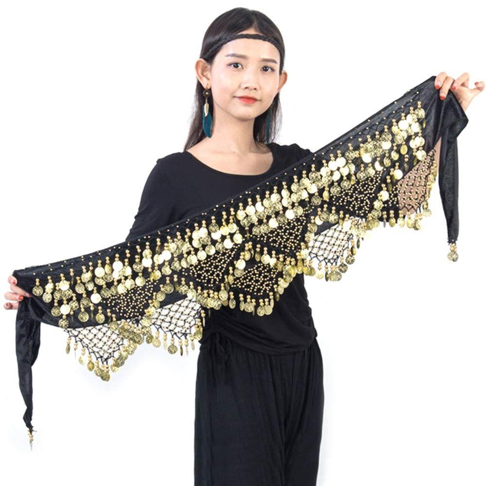 For Thailand/India/Arab Tassels Sequins Belly Dance Belt Waist Chain Hip Scarf Dancer Skirt