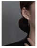 Boucles d'oreilles Banyan Tree Argent S925 'W' pour femmes - Design de niche élégant Tendance 2022