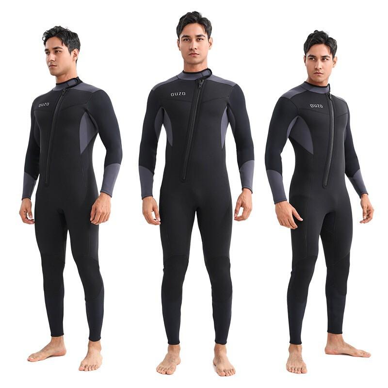 Mens 5mm/3mm Neoprene Wetsuit Full Body Thermal Diving Suit Scuba Snorkeling Surfing Cold Water Swimming