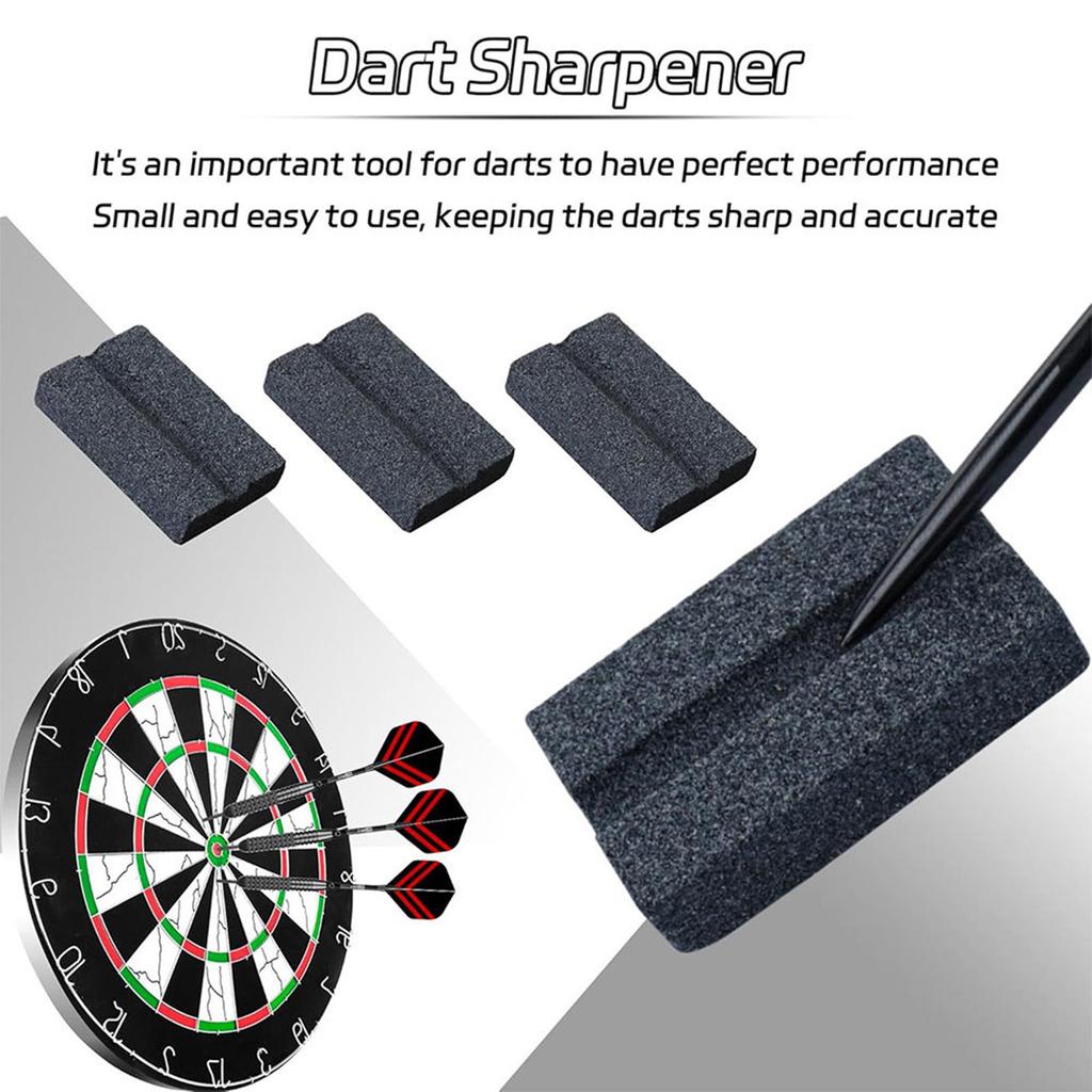 V Shaped Dart Point Sharpener Portable Tip Point Dart Sharpening Stone Tools Stick Rod Sharpener for Easy Polishing