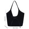 Women Suede Shoulder Bag Magnetic Closure Tote Bag with Interior Pocket Handbag Large for Commute Travel
