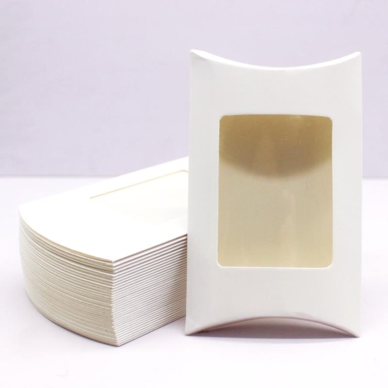 

10/50PCS12.5x8x2cm білий/чорний/крафт-папір 3-колірна додаткова пакувальна паперова коробка ПВХ коробка для подушок 10box