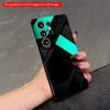 2DFlat Samsung Phone Case Teal and Black Geometric Phone Case Applicable To Galaxy S22 S23 S24 S25ULTRA S26 A12 A13 A14 A15 A16
