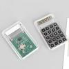 1 Pezzi Calcolatrice per Studenti Display Lcd Schermi Grandi Pulsanti in Silicone 8 Cifre Portatile Studio Calcolatrice Elettronica Materiale Scolastico