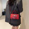 Portable Casual Simple Personalized Bow Women's Bag New Fashion Shoulder Messenger Small Square Bag