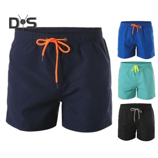 Léto Elastický pas Stahovací šňůrka Plážové surfovací šortky Síťovaná podšívka Kapsy Rychleschnoucí plavky