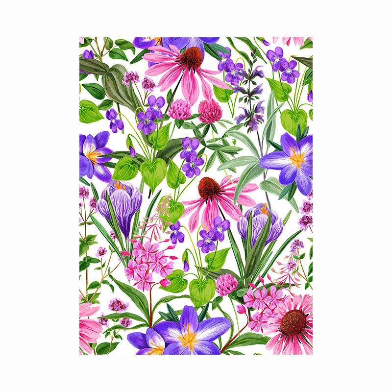 

Floral Leaves Wallpaper Stick and Peel Farm House Woodland Wallpaper for Home Bedroom Cabinets Furniture Thicken Vinyl Film 44x150cm