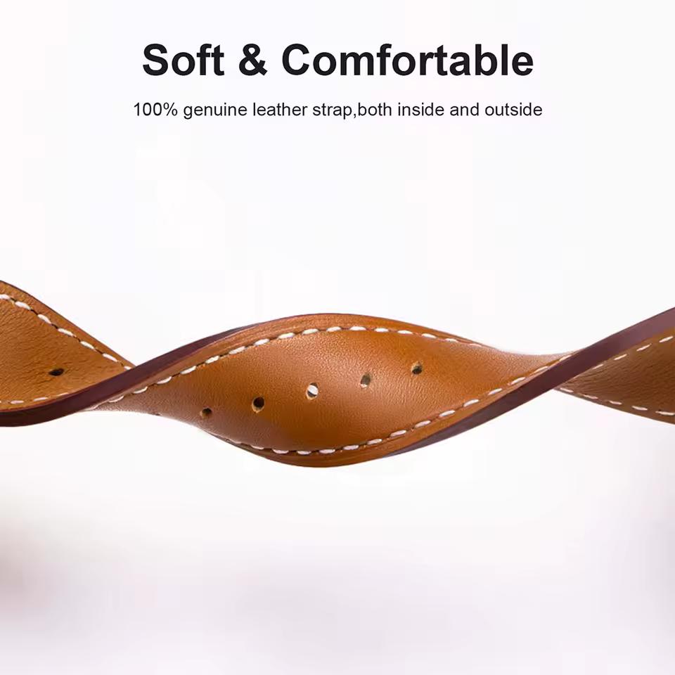 Leather Watch Strap For Samsung Galaxy Watch 8 Classic 46mm 44mm 40mm Strap Galaxy Ultra 2024/2025 Wrist Belt Correa Bracelet Galaxy Watch Accessories