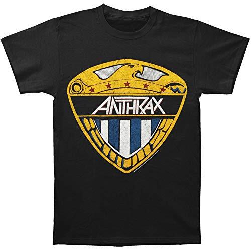 Anthrax Men s Eagle Shield T-Shirt, Black, Medium XL