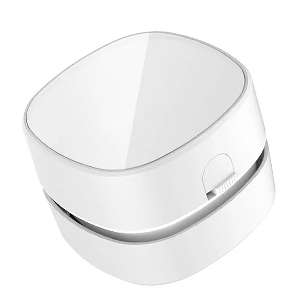 Desktop Vacuum Cleaner Mini Table Dust Sweeper Crumb Vacuum Cleaner Handheld Cordless White