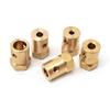 2–8mm Brass Hexagonal Coupling Adapter – Car Tire Axle Sleeve Connector