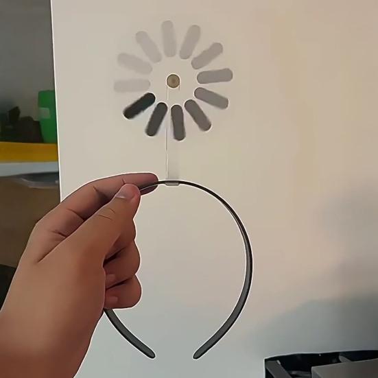 Unisex Hair Hoop Lightweight Easy to Wear Rotating Headband with Loading Symbol Design Hair Fixation Daily Decoration