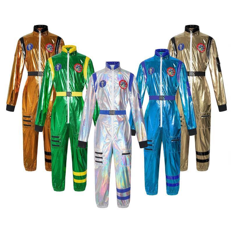 Astronaut Cosplay Suit For Adults And Kids With Polyester Fabric For Halloween And Anime Role Play
