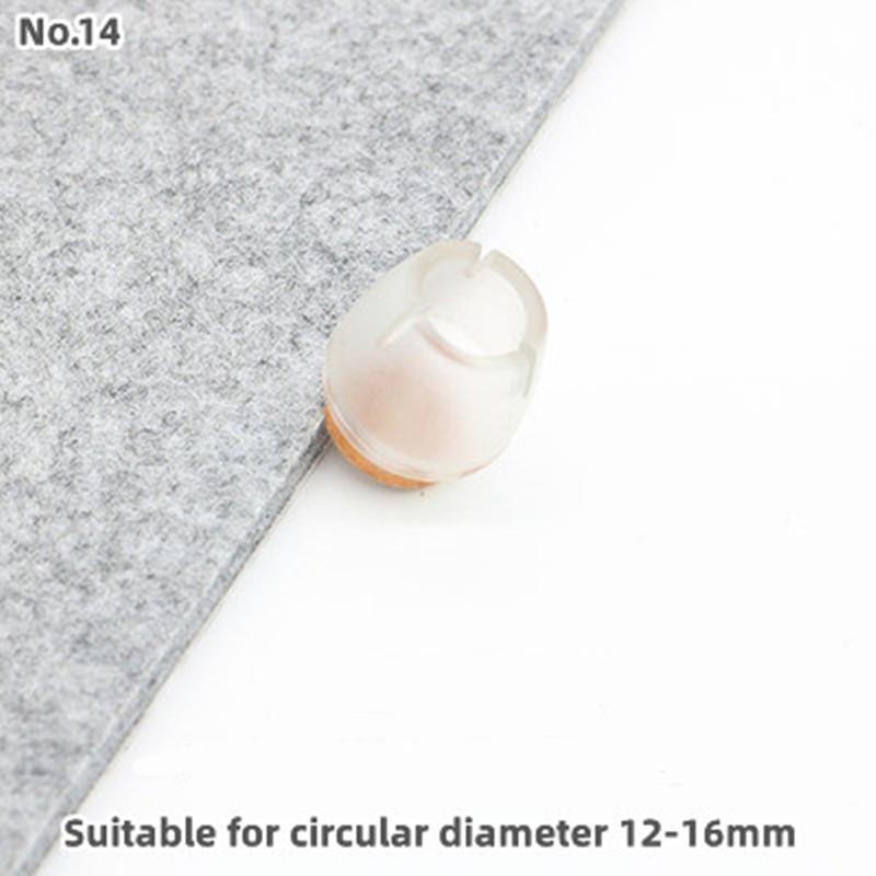 16pcs Silicon Chair Leg Cover Round with Felt Non-Slip Floor Protective Cover Sofa Chair Leg Furniture Legs Bottom Accessories