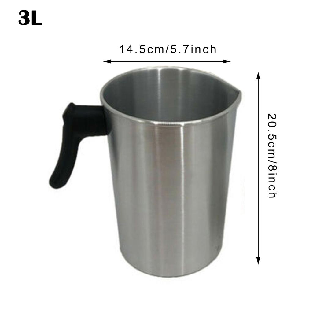 Candle Making Pouring Pot Large Capacity Wax Pot with Heat-Resistant Handle lting Chocolate Candy