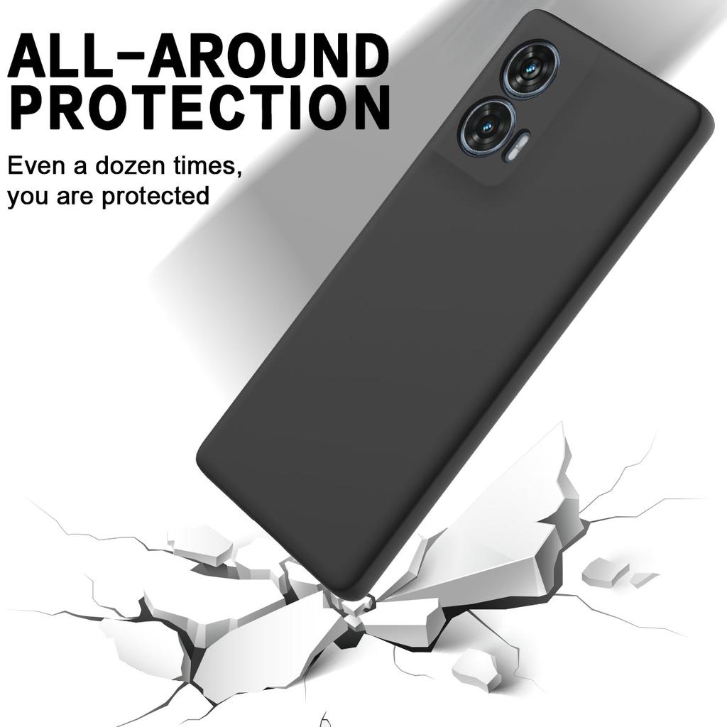 For Motorola Edge 50 Fusion 5G Case with Hand Strap Liquid Silicone Phone Cover