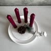 Round Resin Castes Sturdy Silicone Mold for Unique Concrete Candle Holders Accessory for Home Accent Decoration