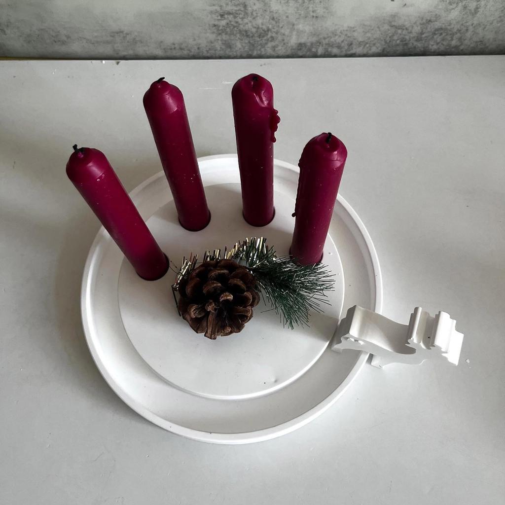 Round Resin Castes Sturdy Silicone Mold for Unique Concrete Candle Holders Accessory for Home Accent Decoration
