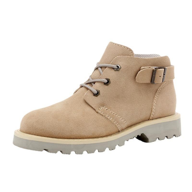 Britské retro módní šněrovací martensky pánské boty kožené krátké boty pracovní boty voděodolné ležérní pánské boty vojenské boty