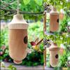 Wooden Hummingbird House Wild Bird For Outdoor Hanging Feeder For Outdoor Garden Yard Decoration Swallow Sparrow Nesting