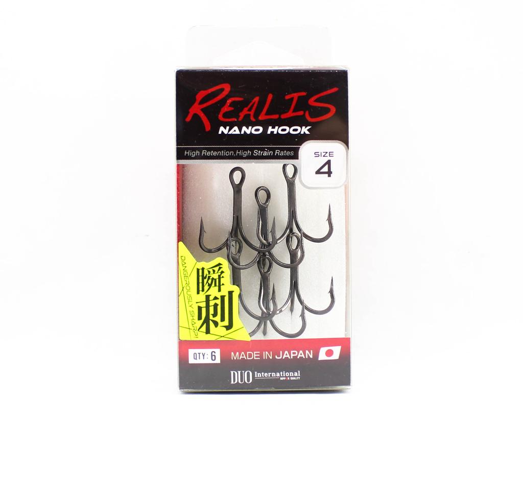 Duo Treble Hook Realis Nano Size 4 , 6/pack #4 (5605)