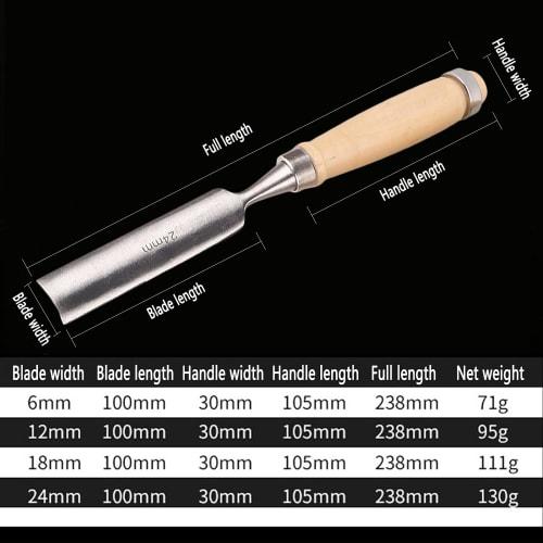 LinLiQiao 4-Piece Woodworking Chisel Set, DIY Wood Carving Chisel for Carpentry, Carving, and More (Size: 4 Set)