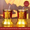 Smokeless Crystal Candle for Buddha Offerings, Housewarming, or New Year Celebrations - Windproof Red Butter Lamp